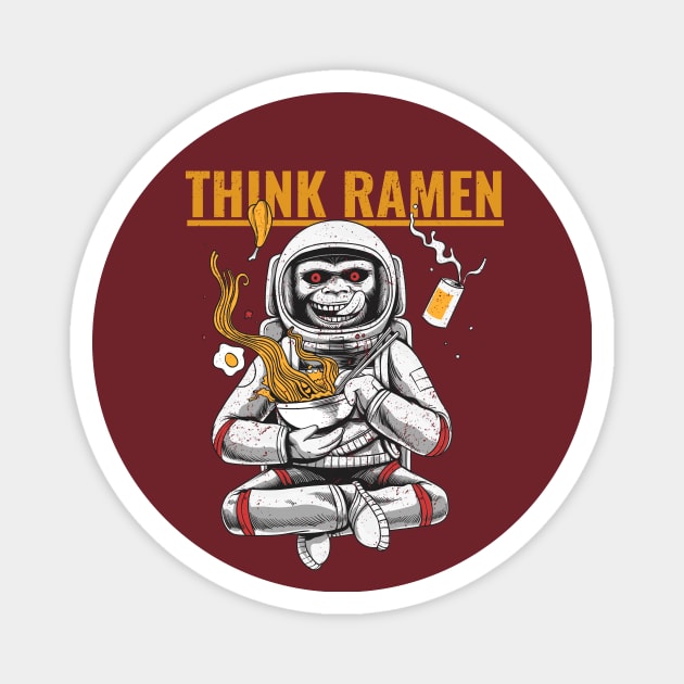 Think Ramen Space Monkey Magnet by Turtokart